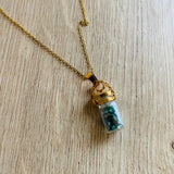 Collar botella muralla de esmeralda