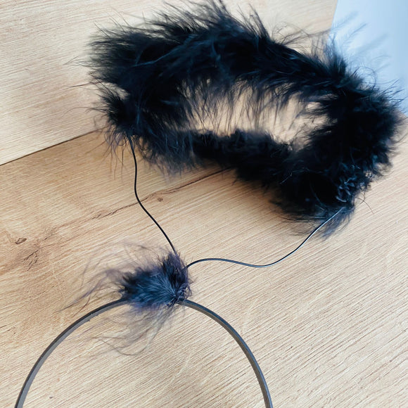 Diadema ángel negro
