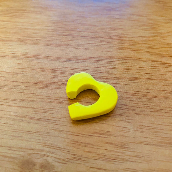 Earcuff art corazon amarillo