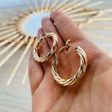 Candongas torsión 2.5cm