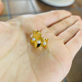 Earcuff ana dorado perla