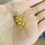 Earcuff ana dorado perla