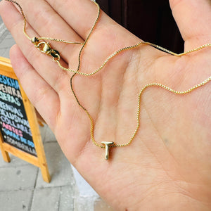 Collar letra T lisa #2