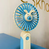 Ventilador portátil conejo azul