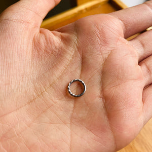 Bcr entorchado 6mm plateado