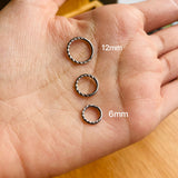 Bcr entorchado 12mm plateado