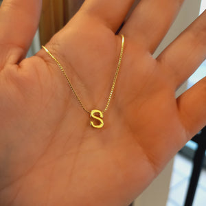 Collar letra S lisa #2