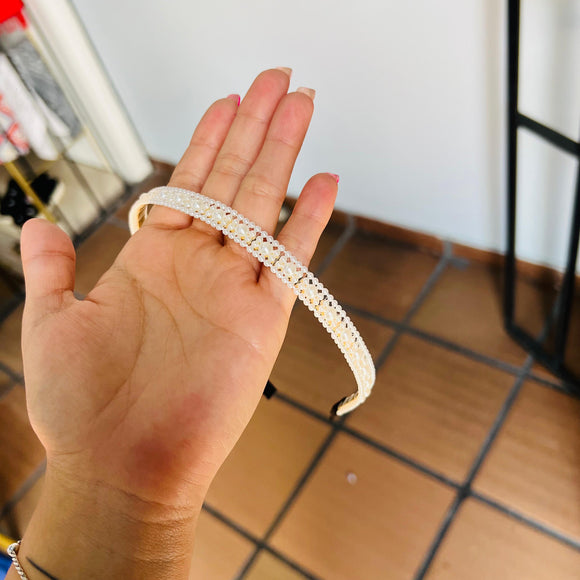 Diadema perla cuadros