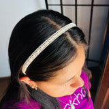 Diadema perla cuadros