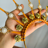 Diadema Diosa perlas