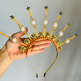 Diadema Diosa perlas