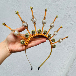 Diadema Diosa perlas