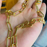 Cadena Clip Dorado
