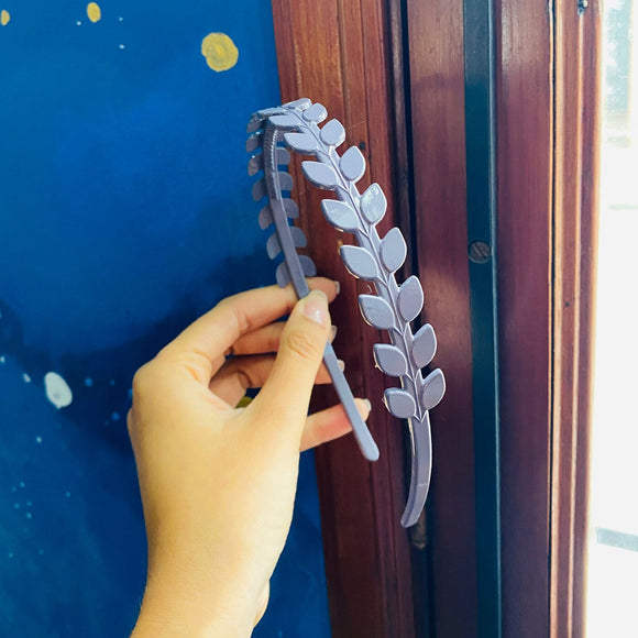Diadema espiga gris