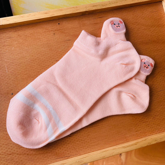 Calcetines pig franjas