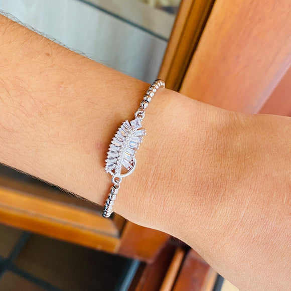 Pulsera muranos plateados