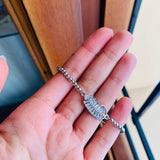 Pulsera muranos plateados