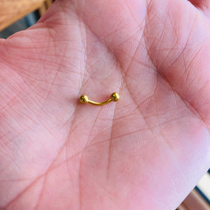 Piercing banana dorado #1