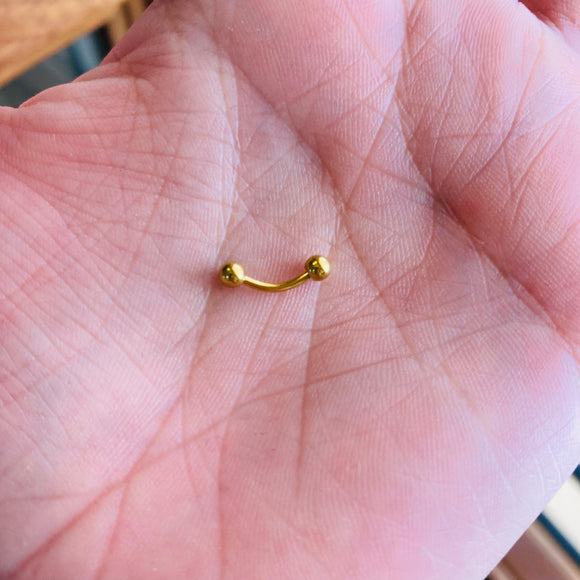 Piercing banana dorado #1