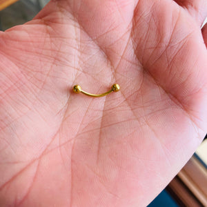 Piercing banana dorado #2
