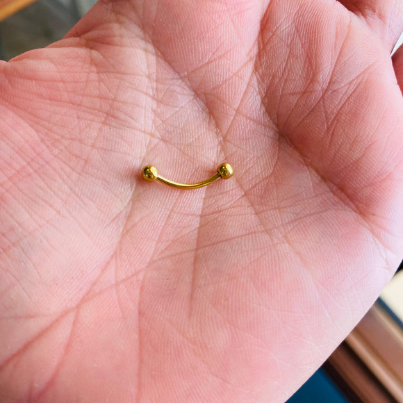 Piercing banana dorado #2