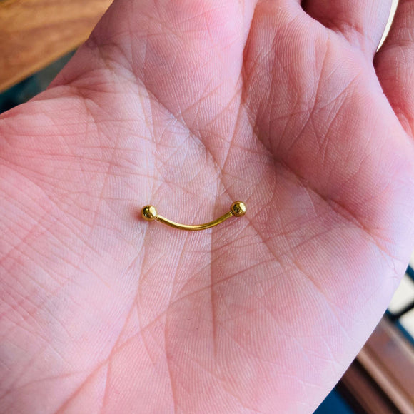 Piercing banana dorado #3