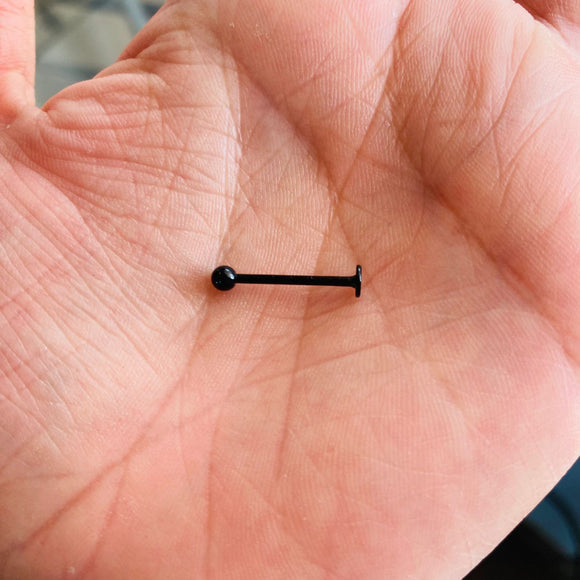 Piercing labret negro #4