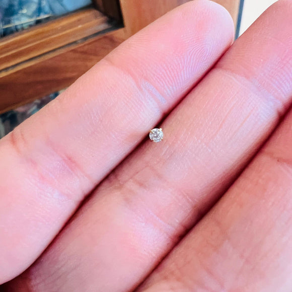 Piercing L plateado lujo