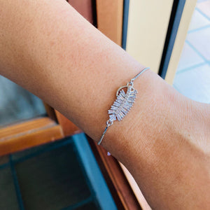 Pulsera Hoja Cristal