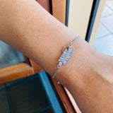 Pulsera Hoja Cristal