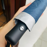 Sombrila Doble Automatico Azul