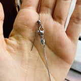 Collar Viaje avion Plateado