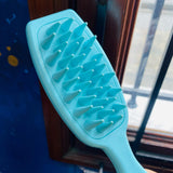 Cepillo spa masajeador azul