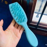 Cepillo spa masajeador azul