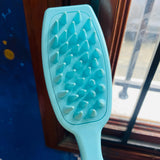 Cepillo spa masajeador azul