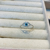Anillo Ojo Plateado