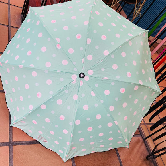 Sombrilla manual magica circulo menta