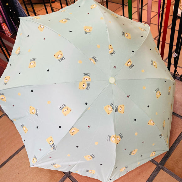 Sombrilla manual cute bear Verde
