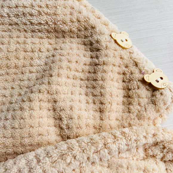 Toalla microfibra osito beige