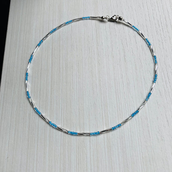 Gargantilla Azul Chrome