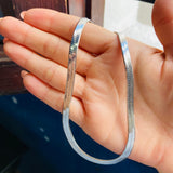 Cadena Serpiente  plateada