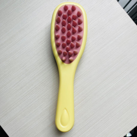 Cepillo Doble Masajeador  Amarillo