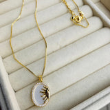 Collar Sol Muranos Blanco