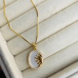 Collar Sol Muranos Blanco