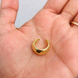 Earcuff placa grabada dorada