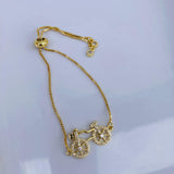 Pulsera Bicicleta Dorada