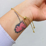 Pulsera Trebol Negro Balines