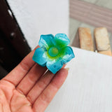 Caimán mini girasol azul