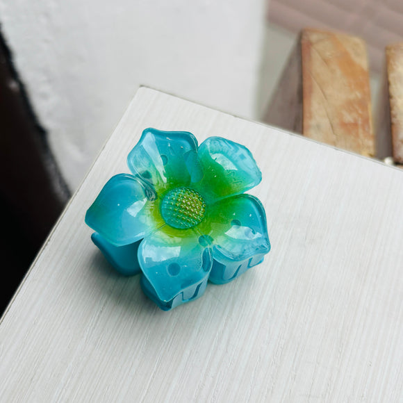 Caimán mini girasol azul