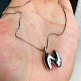 collar letra N bubble